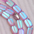 Lavendel | 925 Sterling Silber | Meerjungfrau Glaskiesel Armband